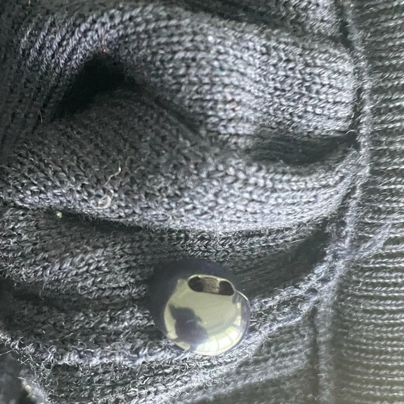 Maus & Hoffman Classic Dark Blue Puffy Sleeves Button-down Wool Cardigan L - Picture 8 of 11